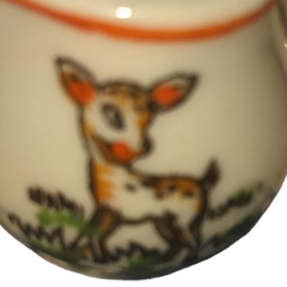 Vintage ceramic deer tree miniature jugs Japan - Picture 5 of 12